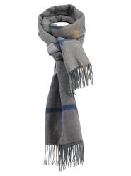 FYNCH-HATTON Szal w kolorze niebiesko-szarym rozmiar: onesize. Szare szaliki męskie Fynch-Hatton, bez wzorów, z materiału. Za 108.99 zł.