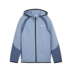 Młodzieżowa bluza Evostripe z kapturem zapinana na suwak PUMA. Niebieskia bluzy z kapturem męskie Puma, na jesień, m, z bawełny. Za 233.95 zł.