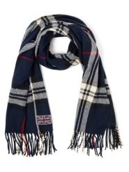 Finshley & Harding London Szalik Mężczyźni Sztuczne włókno niebieski, ONE SIZE. Niebieskie szaliki męskie Finshley & Harding London, bez wzorów, z włókna. Za 149.95 zł.