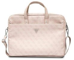 Torba Guess Saffiano 4G Triangle Logo Computer Bag 16” różowy. Czerwone torby na laptopa damskie Guess, z aplikacjami, ze skóry ekologicznej. Za 309.00 zł.