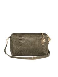 Anna Morellini Skórzana torebka "Luigina" w kolorze khaki - 25 x 16 x 7 cm rozmiar: onesize. Brązowe torebki klasyczne damskie Anna Morellini, bez wzorów, z materiału, bez dodatków. Za 173.99 zł.