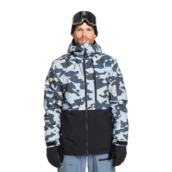 Kurtka snowboardowa męska Quiksilver Mission Printed Block. Niebieskie kurtki narciarskie i snowboardowe damskie Quiksilver, m, bez wzorów, bez kaptura, snowboardowy. Za 719.99 zł.
