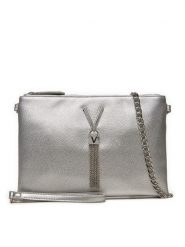Valentino Torebka Divina VBS1R419G Srebrny. Szare torebki klasyczne damskie Valentino, bez wzorów, ze skóry, wizytowe, bez kołnierzyka, bez ramiączek. Za 199.99 zł.