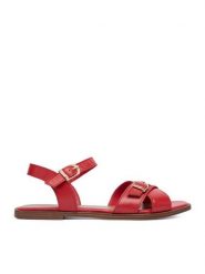Lasocki Sandały CEO-WI23-CONA-03 Czerwony. Czerwone sandały damskie Lasocki, bez wzorów, ze skóry, bez obcasa, na płaskiej podeszwie. Za 169.99 zł.