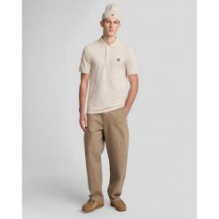 Zwykła koszulka polo Lyle & Scott. Szare koszulki polo męskie LYLE AND SCOTT, m, bez wzorów, z bawełny, bez ramiączek. Za 268.95 zł.