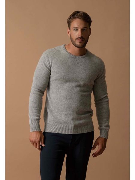 Perfect Cashmere Kaszmirowy sweter "Eden" w kolorze jasnoszarym rozmiar: XL. Szare swetry męskie Perfect Cashmere, xl, bez wzorów, z kaszmiru, bez kołnierzyka. Za 565.99 zł.