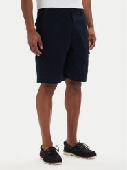 Tommy Hilfiger Szorty materiałowe Twill Cargo MW0MW42350 Granatowy Relaxed Fit. Niebieskie szorty męskie Tommy Hilfiger, z bawełny, bez kołnierzyka. Za 409.99 zł.