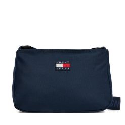 Torebka Tommy Jeans. Niebieskie torebki klasyczne damskie Tommy Jeans, bez wzorów, z jeansu, bez dodatków. Za 219.99 zł.