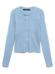 Vero Moda Kardigan w kolorze błękitnym rozmiar: S. Niebieskie kardigany damskie Vero Moda, s, bez wzorów, ze splotem. Za 93.94 zł.