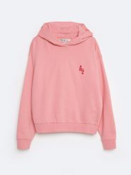 Bluza damska z haftem na piersi różowa Freja 600. Czerwone bluzy z kapturem damskie Big Star, l, z bawełny. W wyprzedaży za 99.99 zł.