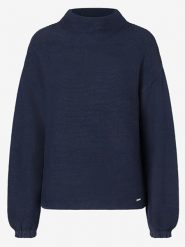 More & More Sweter w kolorze granatowym rozmiar: 44. Niebieskie golfy damskie MORE & MORE, bez wzorów, bez ramiączek. Za 105.38 zł.