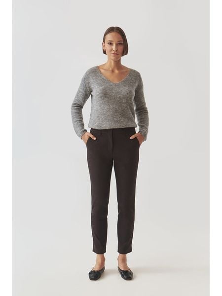 TATUUM Spodnie "Filimi" w kolorze ciemnobrązowym rozmiar: 44. Brązowe spodnie materiałowe damskie Tatuum, bez wzorów, z materiału. Za 165.71 zł.