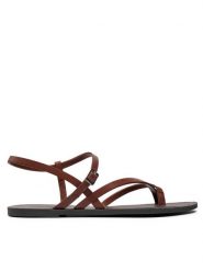 Vagabond Shoemakers Sandały Tia 2.0 5531-401-27 Brązowy. Brązowe sandały damskie Vagabond Shoemakers, bez wzorów, ze skóry, bez obcasa, na płaskiej podeszwie. Za 419.99 zł.