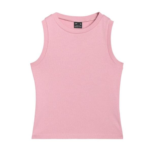 Tank Top Damski Bez Rękawów F132. Czerwone topy damskie 4f, bez wzorów, bez kołnierzyka. Za 57.99 zł.