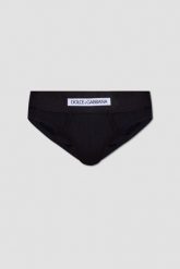 DOLCE & GABBANA Czarne slipy, Rozmiar XXL. Czarne slipki męskie Dolce and Gabbana, bez wzorów. W wyprzedaży za 229.99 zł.