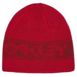 Czapka Zimowa Oakley unisex TNP Reversible Beanie. Czerwone czapki męskie Oakley, na zimę, bez wzorów, sportowe. Za 45.99 zł.