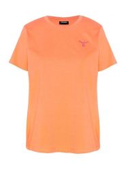 Chiemsee Koszulka w kolorze pomarańczowym rozmiar: XS. Pomarańczowe bluzki damskie Chiemsee, xs, bez wzorów, z bawełny, bez kołnierzyka, bez ramiączek. Za 43.88 zł.