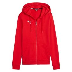 Bluza Damska Team Goal Casuals Z Pełnym Zamkiem Błyskawicznym. Czerwone bluzy bez kaptura damskie Puma. Za 219.99 zł.