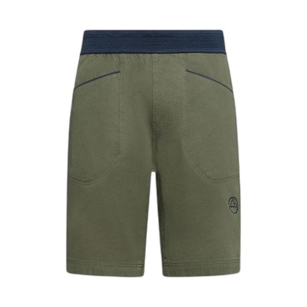 Szorty La Sportiva Flatanger. Zielone szorty męskie La Sportiva, bez wzorów, z bawełny. Za 401.70 zł.