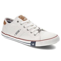 Białe Trampki Mustang Wygodne Buty Męskie. Białe trampki i tenisówki męskie Mustang, z aplikacjami, bez zapięcia. Za 259.00 zł.