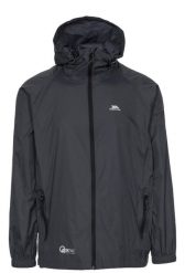 Kurtka Trespass Qikpac – unisex Packaway Jkt Flint. Czarne kurtki damskie Trespass, xs, bez wzorów, z kapturem. Za 89.55 zł.