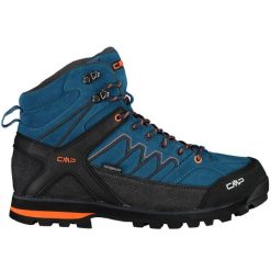 Buty trekkingowe męskie CMP Moon Mid WP. Niebieskie buty trekkingowe męskie CMP, z gumy, bez zapięcia, trekkingowe. Za 786.34 zł.