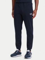 EA7 Emporio Armani Spodnie dresowe 8NPP64 PJVTZ 1562 Granatowy Regular Fit. Niebieskie spodnie dresowe męskie EA7 Emporio Armani, bez wzorów, z bawełny. Za 424.99 zł.