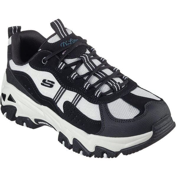 Buty sportowe damskie Skechers D'lites Hiker. Czarne buty sportowe na co dzień damskie Skechers, bez wzorów. Za 390.00 zł.