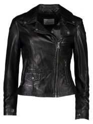 7eleven Skórzana kurtka "Atti" w kolorze czarnym rozmiar: 42. Czarne kurtki damskie 7eleven, bez wzorów, ze skóry, bez kaptura. Za 378.54 zł.