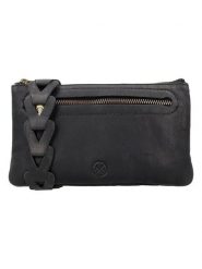 HIDE & STITCHES Skórzana torebka w kolorze czarnym - 21 x 12 x 2 cm rozmiar: onesize. Czarne torebki klasyczne damskie HIDE & STITCHES, bez wzorów, z materiału, bez dodatków. Za 173.99 zł.