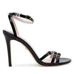 Sandały Marciano Guess. Czarne sandały damskie Marciano Guess, z aplikacjami, bez obcasa, na szpilce. Za 549.99 zł.