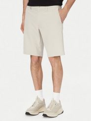 BOSS Szorty materiałowe S Commuter 10.5 Inch 50540337 Beżowy jasny Slim Fit. Brązowe szorty męskie Boss, z materiału, bez kołnierzyka. Za 549.99 zł.