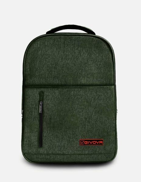 Plecak Givova City Army Green 38 x 29 x 16 cm. Zielone plecaki damskie Givova, z aplikacjami, z materiału. Za 152.99 zł.