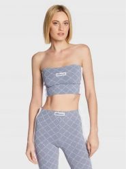 ELLESSE TOP DAMSKI L logo SZARY. Szare topy sportowe damskie Ellesse, l, bez wzorów, z bawełny, bez ramiączek. Za 79.34 zł.