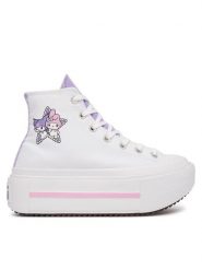 Converse Trampki Chuck Taylor All Star Lift Double Stack A21835C Biały. Białe trampki i tenisówki damskie Converse, bez wzorów, z materiału. Za 449.99 zł.