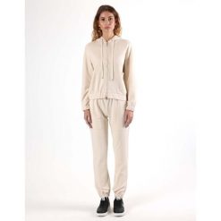 Bluza wygodny z kaptur na co dzień na siłownię. Szare bluzy sportowe damskie LEONE 1947 APPAREL, bez wzorów, z dresówki, bez ramiączek, bez kaptura. W wyprzedaży za 224.31 zł.