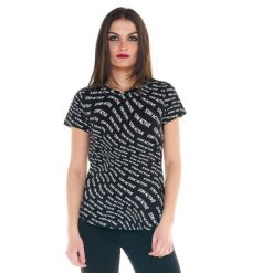 T-shirt firmy Energy. Czarne t-shirty damskie LEONE 1947 APPAREL, l, bez wzorów, z tkaniny, bez kołnierzyka. W wyprzedaży za 83.85 zł.