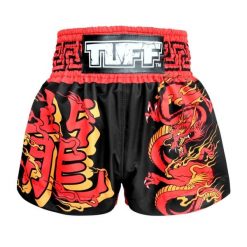 Spodenki treningowe TUFF Black Dragon. Czarne szorty damskie TUFF, bez wzorów, sportowe. Za 149.00 zł.