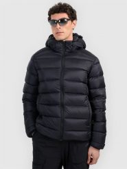 4F Kurtka puchowa trekkingowa z wypełnieniem naturalnym męska - czarna S. Czarne kurtki męskie 4f, m, bez wzorów, z puchu, bez kaptura. Za 799.99 zł.