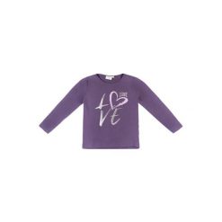 Koszulka z bawełna na co dzień na siłownię. Fioletowe bluzki damskie LEONE 1947 APPAREL, bez wzorów, z bawełny, bez kołnierzyka. W wyprzedaży za 54.73 zł.