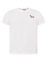 Zwillingsherz Koszulka "Dog Embroidery" w kolorze białym rozmiar: XL. Białe bluzki damskie Zwillingsherz, xl, bez wzorów, z bawełny, bez kołnierzyka, bez ramiączek. Za 124.95 zł.
