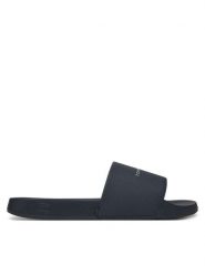 Tommy Hilfiger Klapki Hilifger Nyc Pool Slide FM0FM05432 Granatowy. Niebieskie klapki i japonki męskie Tommy Hilfiger, ze skóry. Za 129.99 zł.