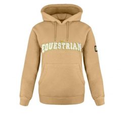 Bluza jeździecka damska JD ATTACK Equestri. Brązowe bluzy z kapturem damskie JD ATTACK, l, z bawełny. Za 229.00 zł.