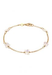 Elli Bransoletka Damska Motyl Szklane Kryształy 925 Sterling Silver Pozłacane Plaża / Lato 16 cm Bransoletki 1 ct Damski. Szare bransoletki damskie Elli, pozłacane. Za 198.99 zł.
