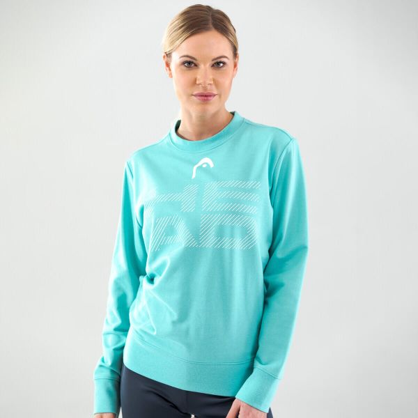 Bluza damska Rally Sweatshirt. Niebieskie bluzy bez kaptura damskie HEAD, xl, z bawełny. W wyprzedaży za 161.00 zł.