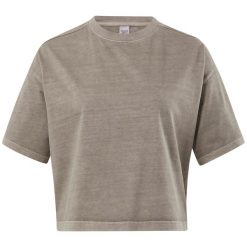 Koszulka sportowa damska Reebok H46812. Szare topy sportowe damskie Reebok, xs, bez wzorów, z bawełny, bez ramiączek. Za 122.00 zł.