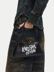 Karl Lagerfeld Jeans Torebka B3W30288 Czarny. Czarne torebki klasyczne damskie Karl Lagerfeld Jeans, bez wzorów, z jeansu, bez dodatków. Za 549.99 zł.