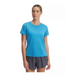 Koszulka do biegania damska Under Armour Launch. Niebieskie bluzki damskie Under Armour, xs, bez wzorów, sportowe, bez kołnierzyka, bez ramiączek. Za 89.99 zł.