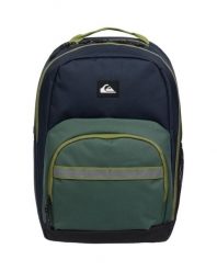 Duży plecak dla Mężczyzn SCHOOLIE 30L. Zielone plecaki męskie Quiksilver, z aplikacjami, z materiału. Za 239.99 zł.