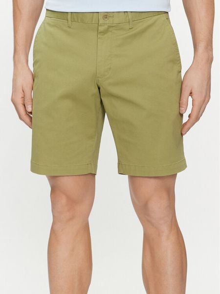 Tommy Hilfiger Szorty materiałowe Brooklyn MW0MW23563 Zielony Regular Fit. Zielone szorty męskie Tommy Hilfiger, bez wzorów, z bawełny. Za 209.99 zł.